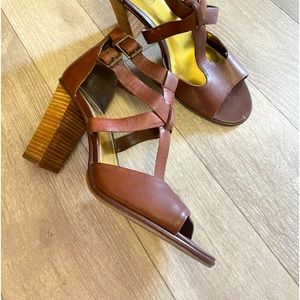 Leather Strappy heels